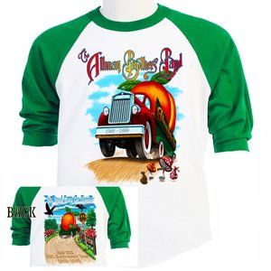 THE ALLMAN BROTHERS BAND 30TH ANNIVERSARY TOUR GREEN SLEEVES JERSEY 89 T-395